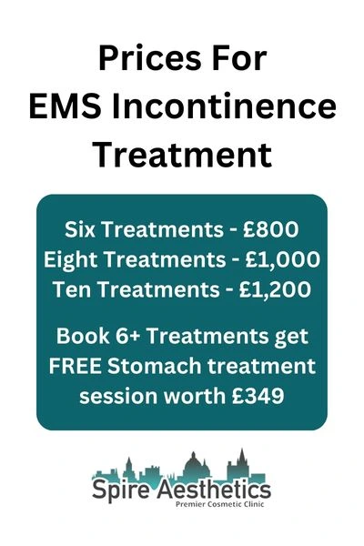 EMS Incontinence Treatment Prices Chester